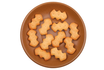 The small flat dish with cookies