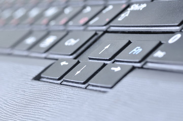 closeup view of a computer keyboard