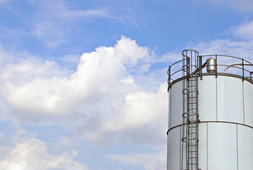 Storage Tank with Cloudscape