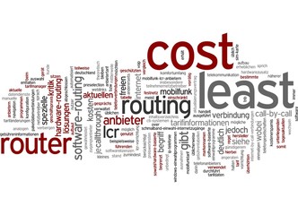 Fototapeta premium Least Cost Routing / LCR