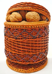 basket with nuts