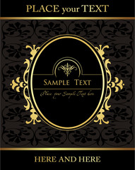 Vintage background book cover or card