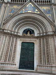 Main west portal - Orvieto Cathedral . Orvieto,Umbria, Italy