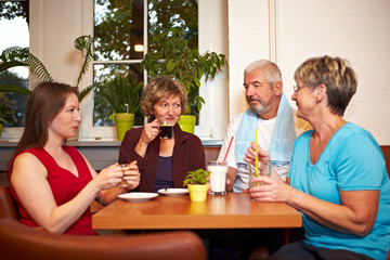 Pause nach dem Fitnesstraining