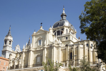 Obraz premium Cathedral of Almudena in Madrid - Spain