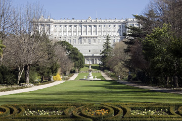 Fototapeta premium Campo del Moro Gardens, Royal Palace - Madrid