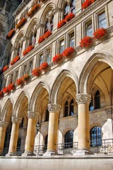 Fotobehang Detail of Town hall in Vienna, Austria © Mrkvica