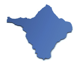 Karte von Amapa - Brasilien