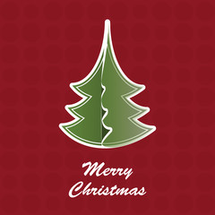 Fototapeta na wymiar Christmas Tree Card