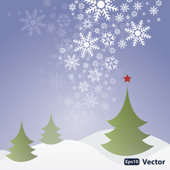Abstract snow background vector