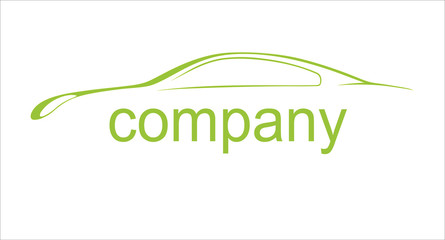 Silhouette of the car