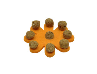 Hundefutter auf Filz