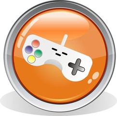 bouton manette de jeu