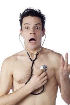 jeune homme inquiet pour sa sant&eacute;