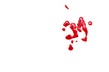 blood isolated on white