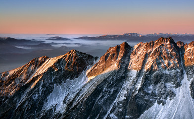 Fototapeta premium Sunrise in mountain