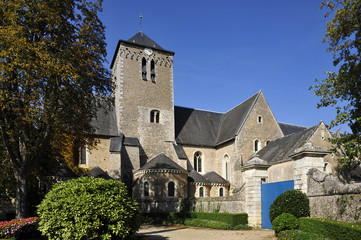 Fototapeta na wymiar Znani opactwo Solesmes Sarthe we Francji
