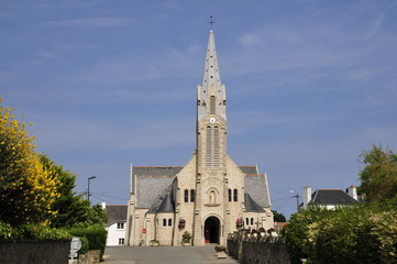 Eglise de Saint Pierre de Quiberon dans le Morbihan en France