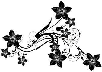 arabesque floral noir
