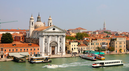 Fototapeta na wymiar Wenecja od morza z kościoła Santa Maria del Rosario