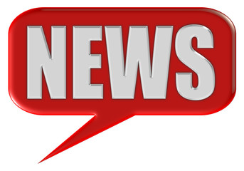 Sprechblase rot News