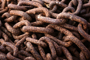 rusted chain