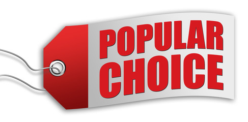 Shop Tag / Label "Popular Choice" © mindscanner