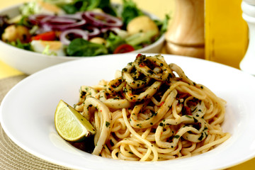 Calamari and Spaghetti