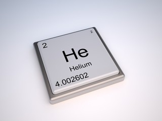 Helium chemical element with symbol He