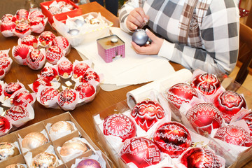 hand made very nice christmas ball decoration