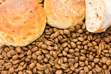 bread and cofee beans