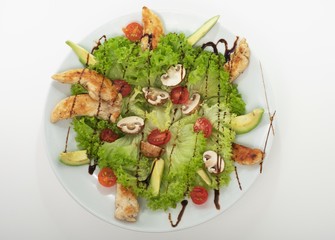 Fitness Salat aufsicht