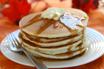 Pancakes with Maple Syrup