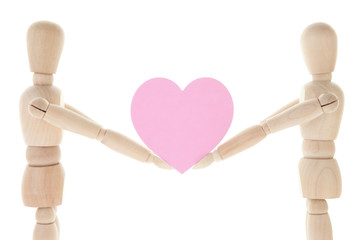 ハートを持つ人形