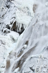 Fototapeta na wymiar Shannon falls in winter