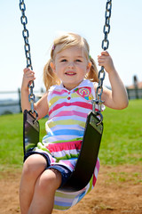 Child on swing