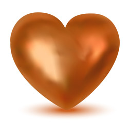 3D Copper Heart