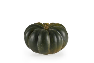 Green pumpkin isolated