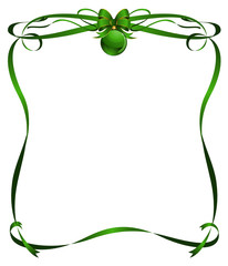 Vector christmas frame from ribbons