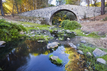 Fototapeta na wymiar Puente Nosqueda. La Adrada. Ávila