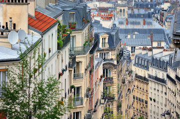 Montmartre Quarter - obrazy, fototapety, plakaty