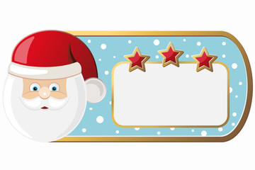 Weihnachtskarte mit Weihnachtsmann