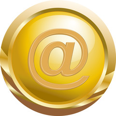 Fototapeta premium Goldbutton at