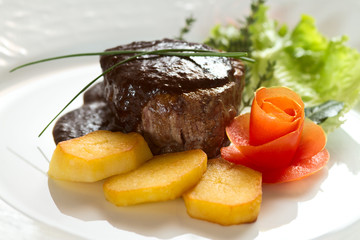 Fillet with potatos