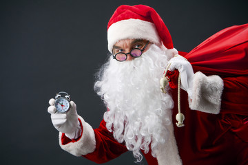 Santa with clock