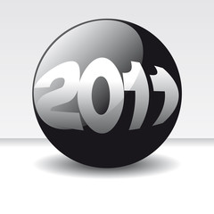 Year 2011 ball. New years vector