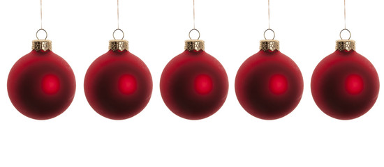 Red Christmas balls