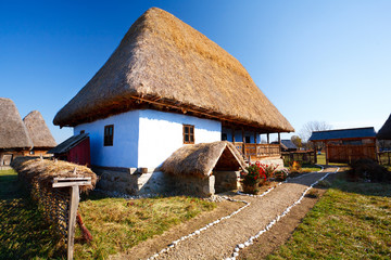 Fototapeta na wymiar Traditional Romanian house - see the whole series