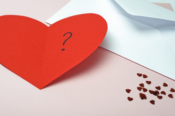 Red Valentines Heart Card