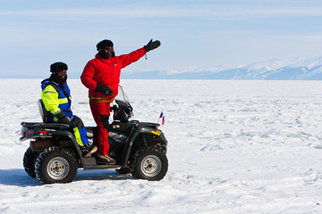 Travel on an ice of Baikal